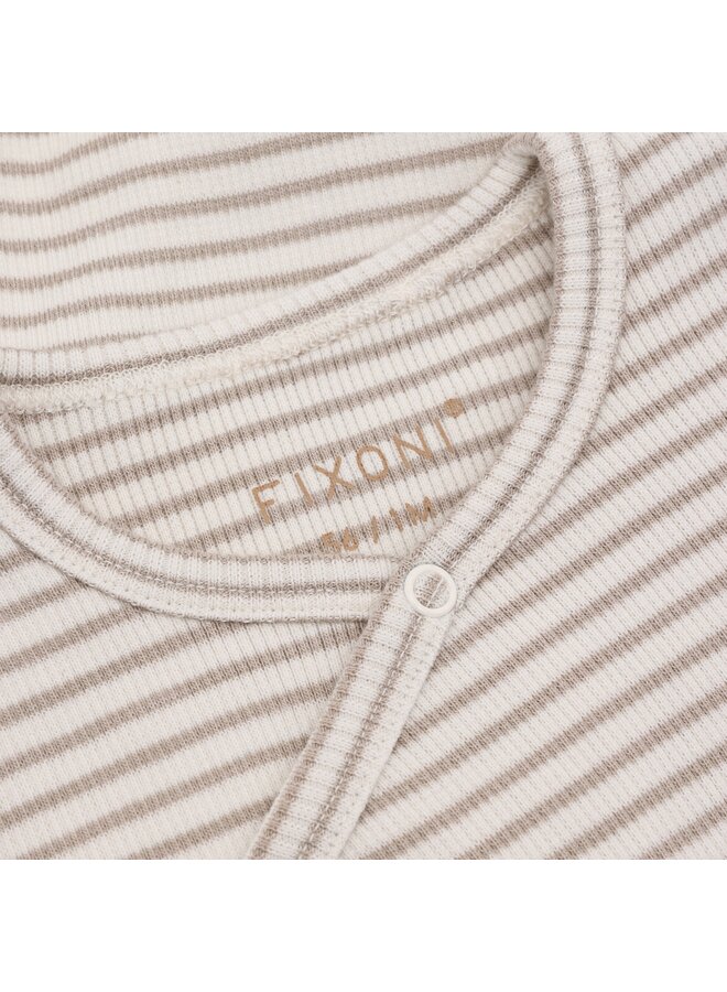 Wrap body ls rib - Pure cashmere