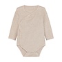 Fixoni - Wrap body ls melange rib - Pure cashmere melange