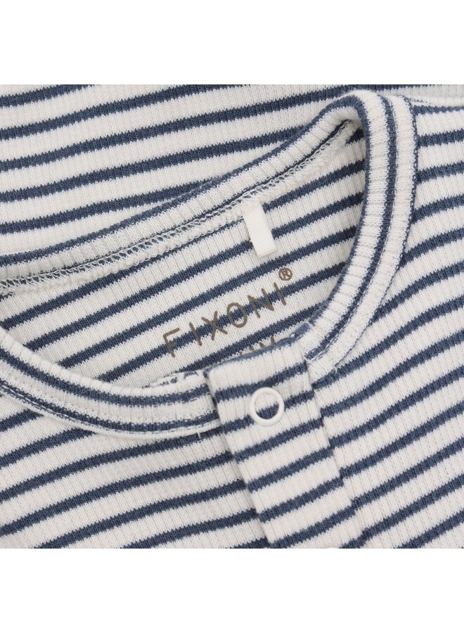 Fixoni - Romper ls rib - Vintage indigo