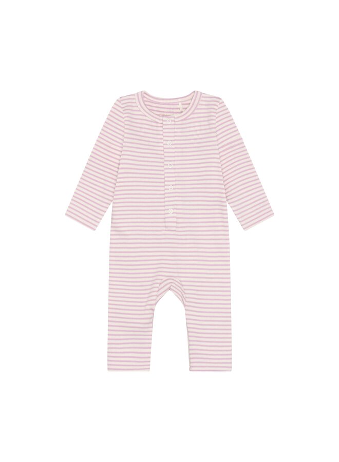 Romper ls rib - Bleached mauve