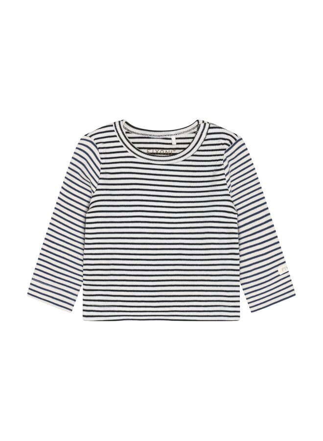 T-shirt ls rib - Vintage indigo