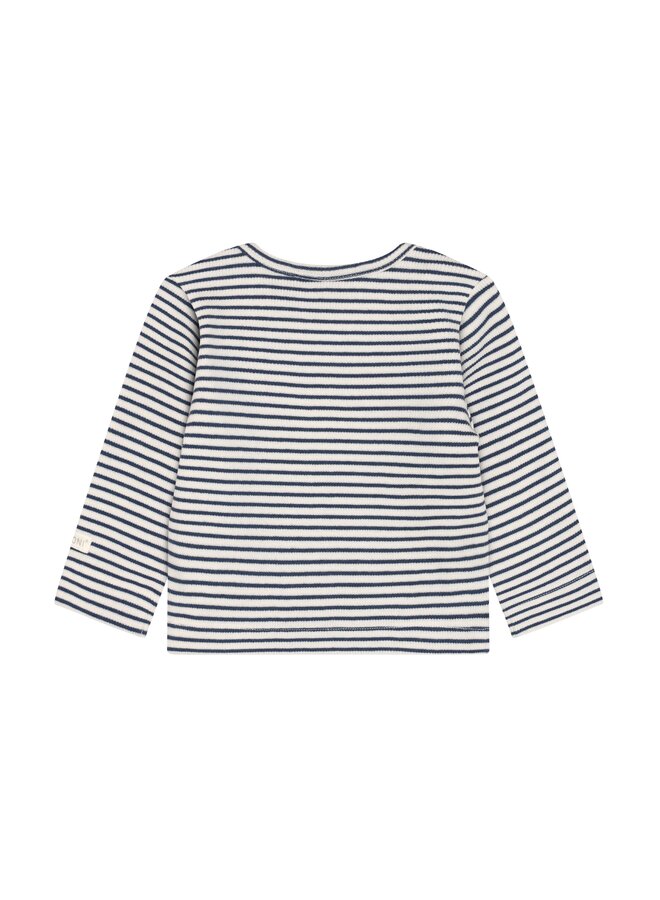 Fixoni - T-shirt ls rib - Vintage indigo