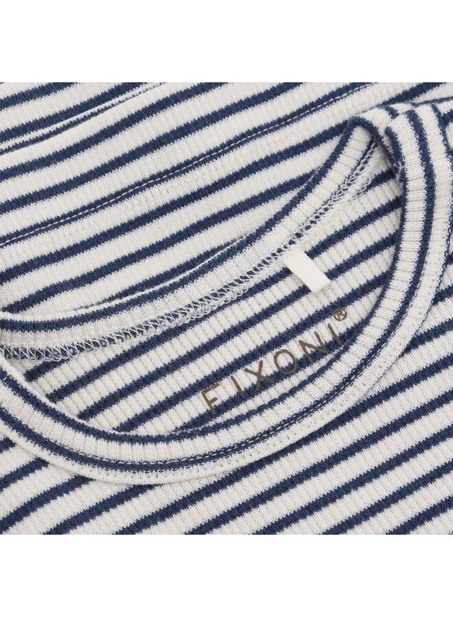 Fixoni - T-shirt ls rib - Vintage indigo
