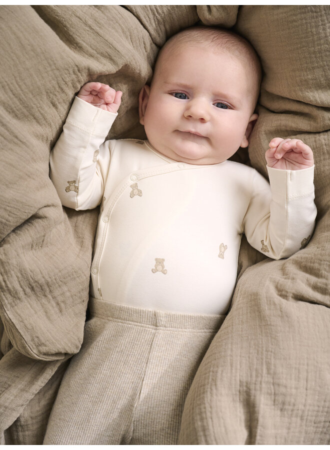 Fixoni - Leggings melange rib - Pure cashmere melange