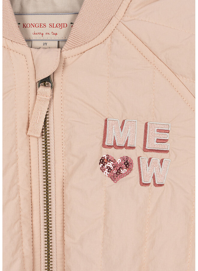 Konges Sløjd - Juno kitty bomber jacket - Cameo rose