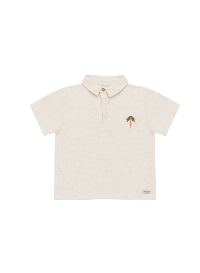 Wouti shirt palm tree - Warm white