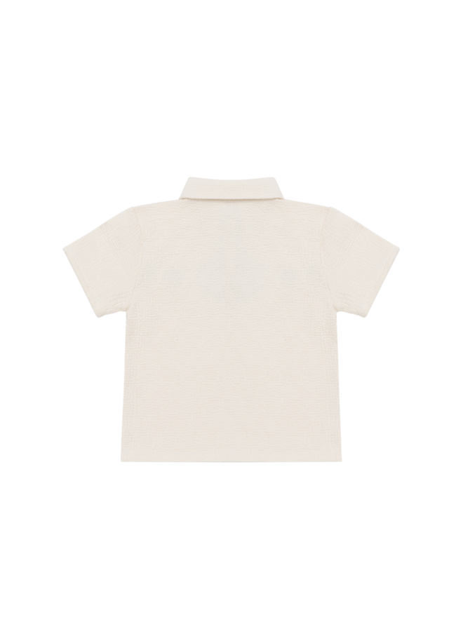 Donsje Amsterdam - Wouti shirt palm tree - Warm white