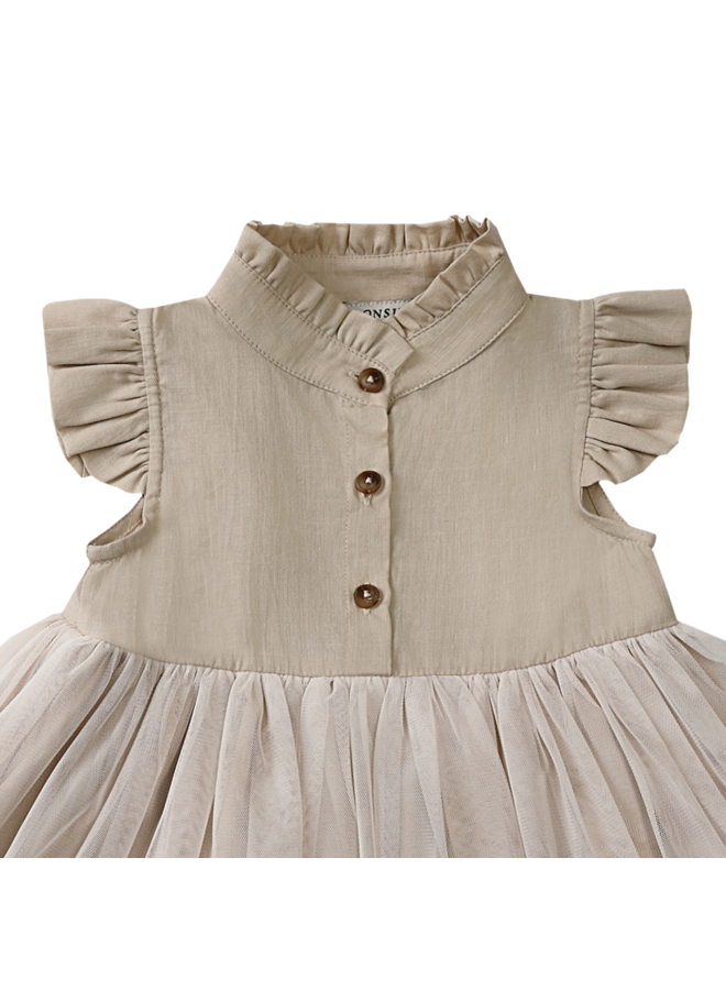 Donsje Amsterdam - Fleurance dress - Soft sand