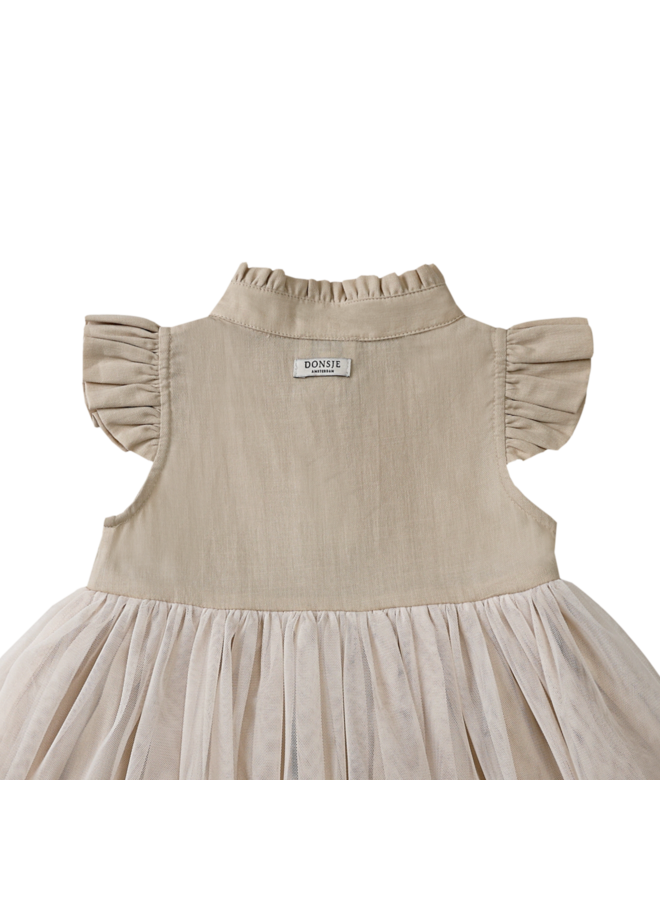 Donsje Amsterdam - Fleurance dress - Soft sand