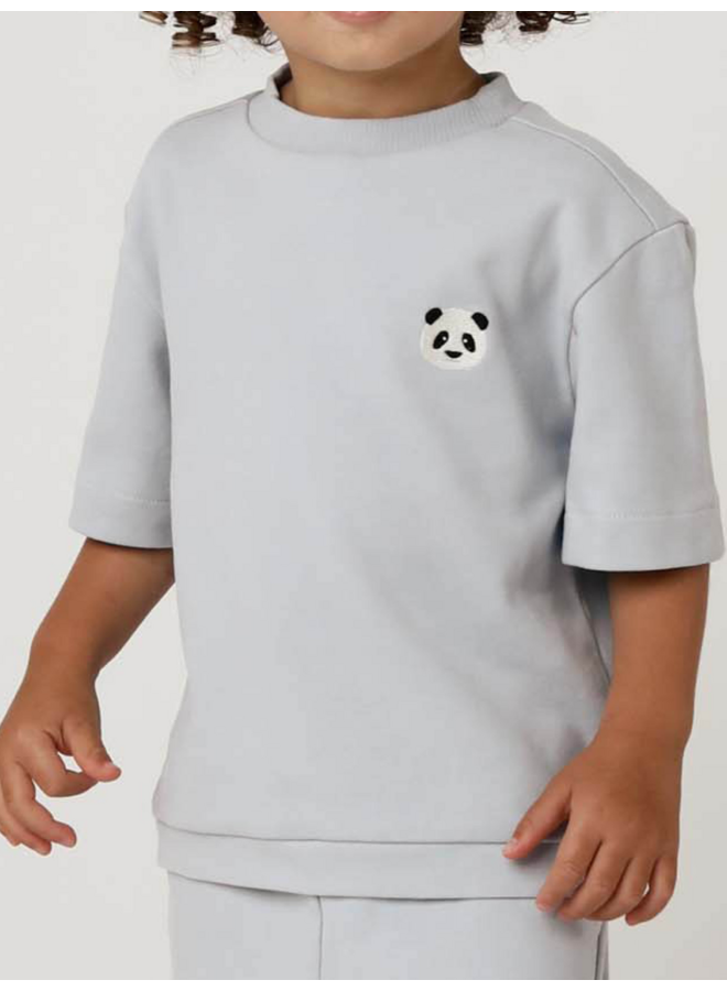 Donsje Amsterdam - Jarne t-shirt panda - Ice blue