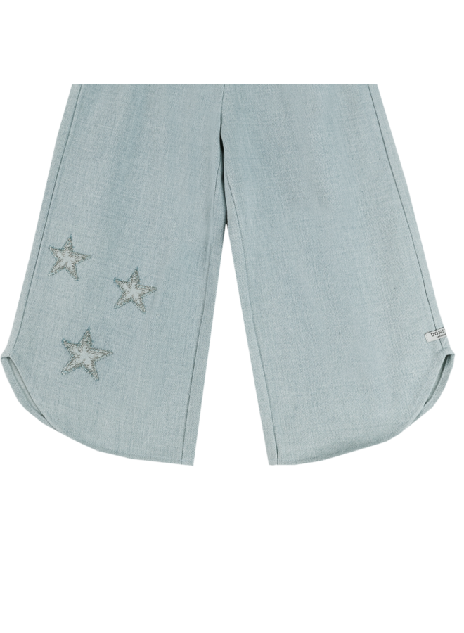 Donsje Amsterdam - Hauke denim trousers stars - Ice blue