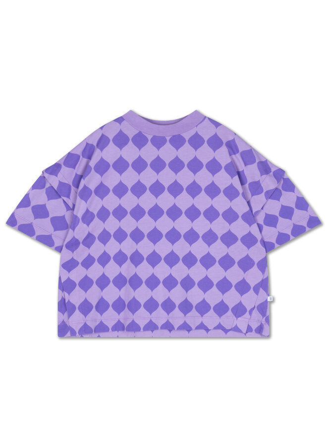 Folded pleat tee - Soft harlequin