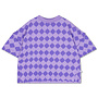 Repose AMS - Folded pleat tee - Soft harlequin