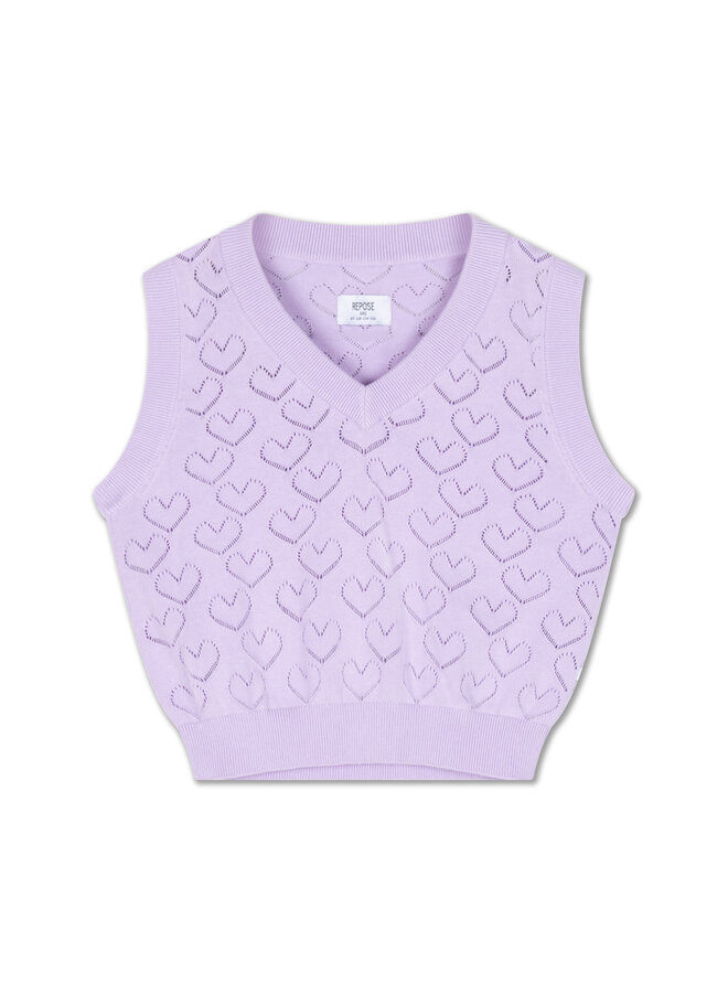 V neck spencer - Soft glacier bloom