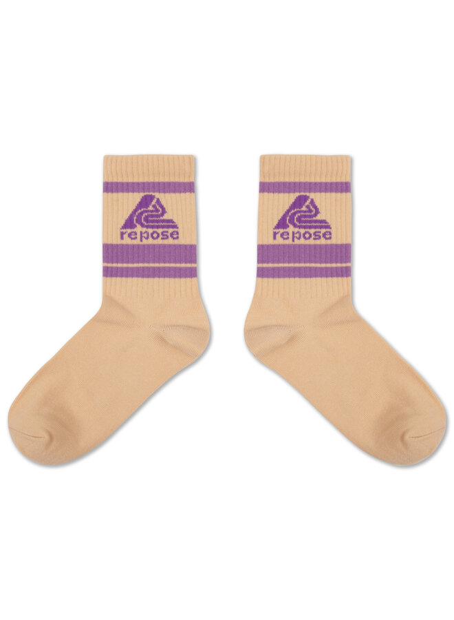 Sporty socks - Sand logo