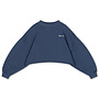 Repose AMS - Crop heart sweater - Deep sea blue