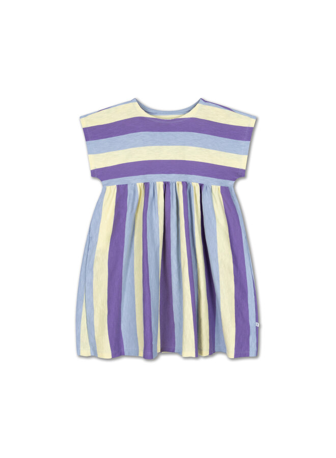 Repose AMS - Easy dress - Tricolor block stripe