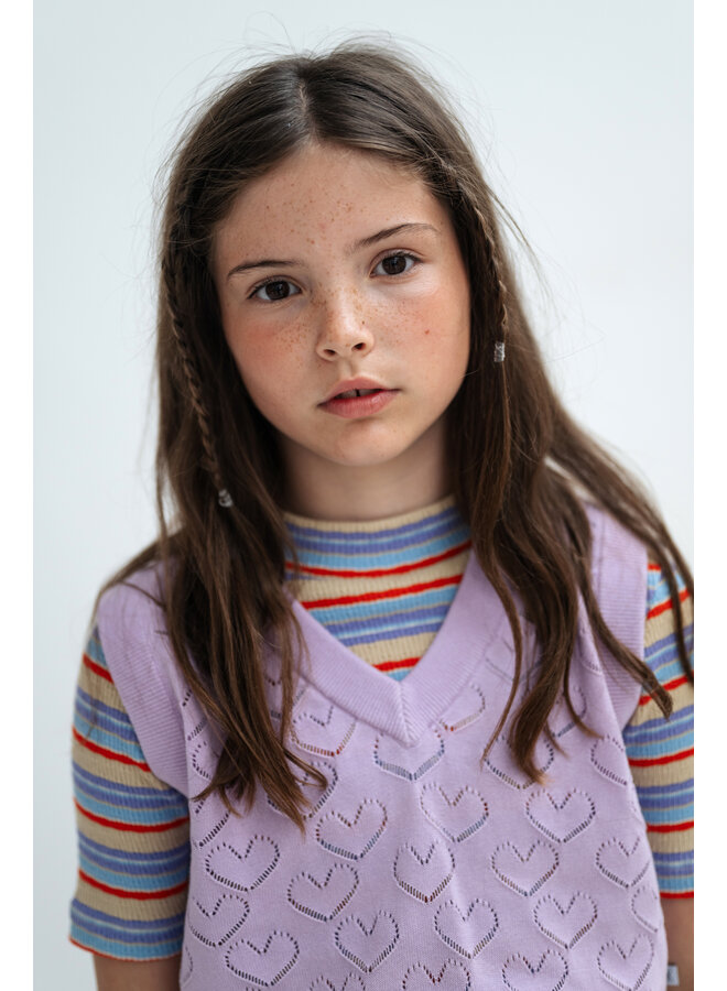 Repose AMS - V neck spencer - Soft glacier bloom