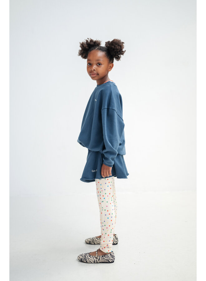 Repose AMS - Crop heart sweater - Deep sea blue