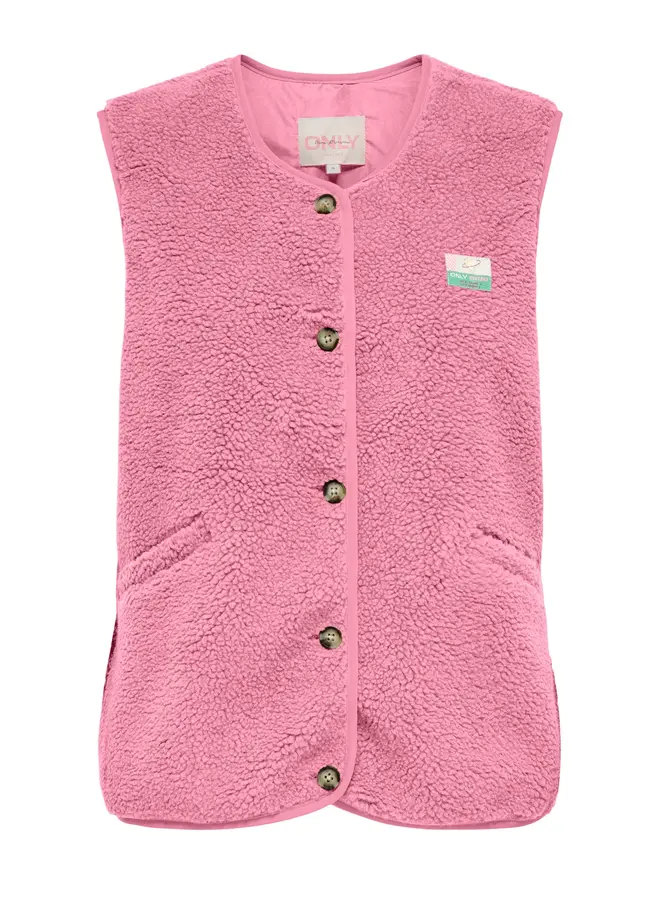 Kids Only - Baby life teddy vest – Cashmere rose