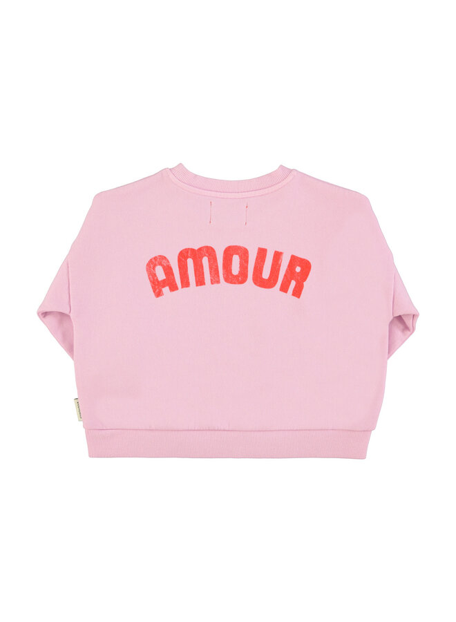 Piupiuchick - Sweatshirt - Lilac w/ red heart print