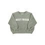 Piupiuchick - Sweatshirt - Washed green w/ "best friend" print