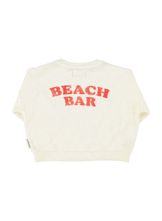 Piupiuchick - Sweatshirt - Ecru w/ ice cream print