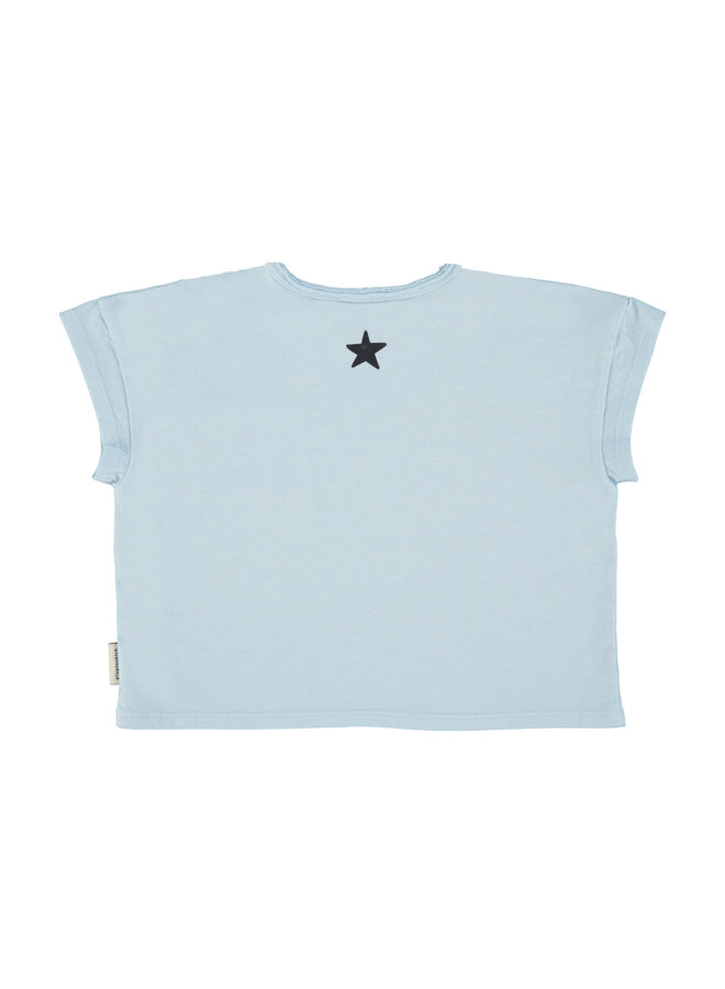 Piupiuchick - T-shirt - Light blue w/ "piupiuchick" print