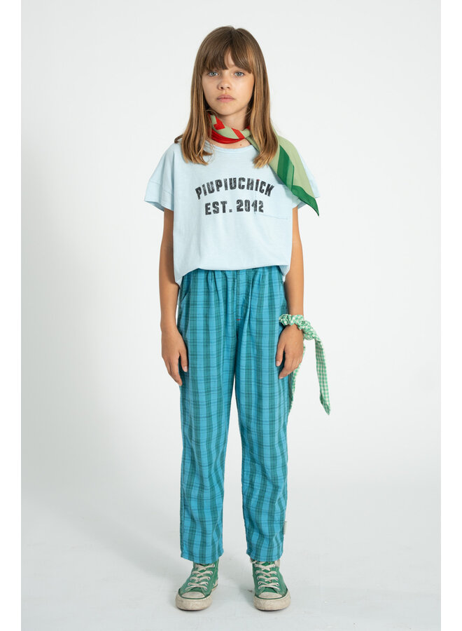 Piupiuchick - T-shirt - Light blue w/ "piupiuchick" print