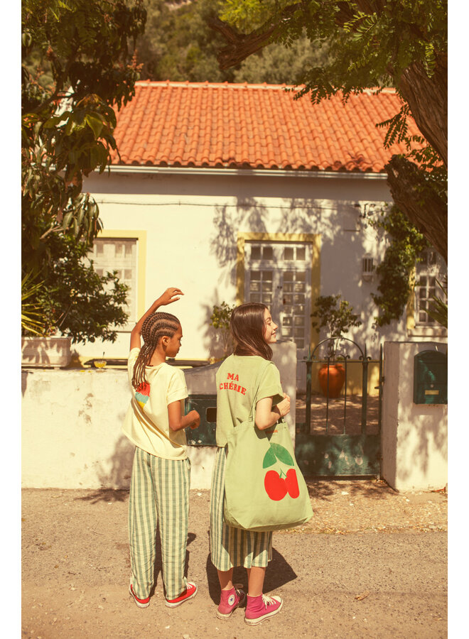 Piupiuchick - T-shirt - Light yellow w/ "beach bar" print