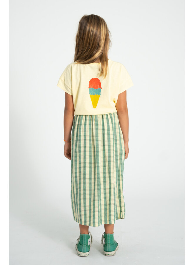 Piupiuchick - T-shirt - Light yellow w/ "beach bar" print