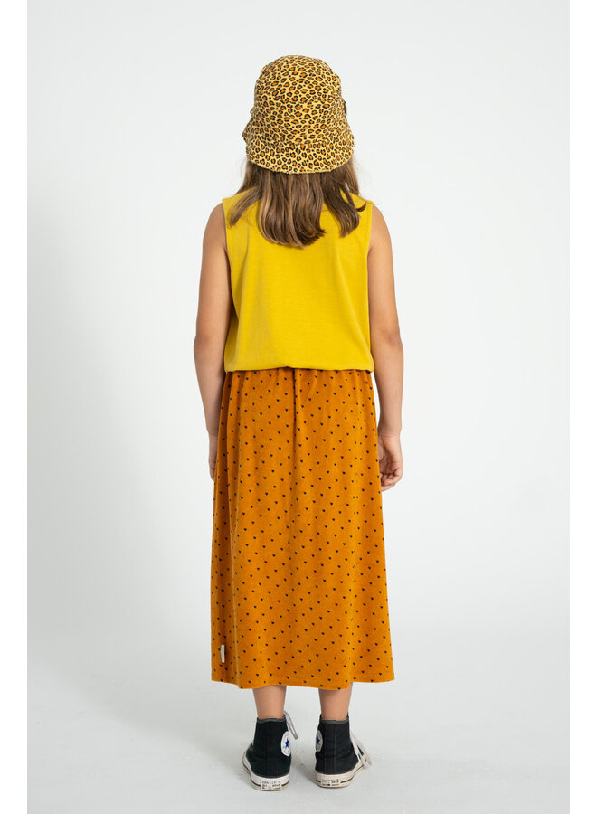Piupiuchick - Sleeveless top - Mustard w/ apple print