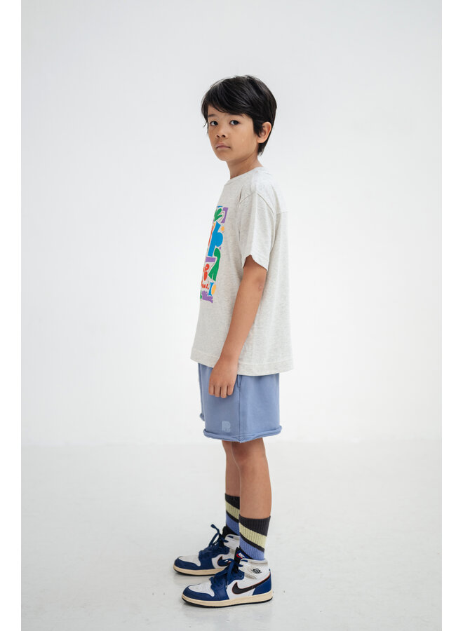 Repose AMS - Boxy tee - Light mixed cream