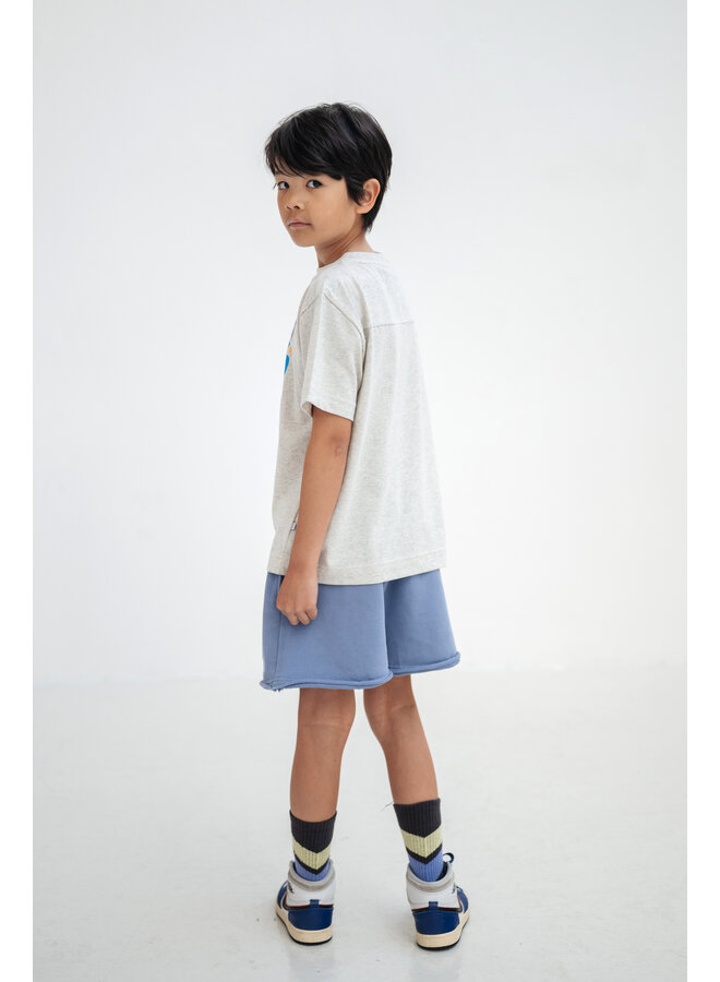 Repose AMS - Boxy tee - Light mixed cream