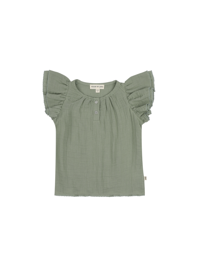 House of Jamie - Butterfly top - Ivy sage