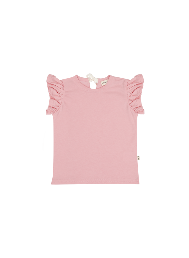 Ruffled tee - Poppy peony