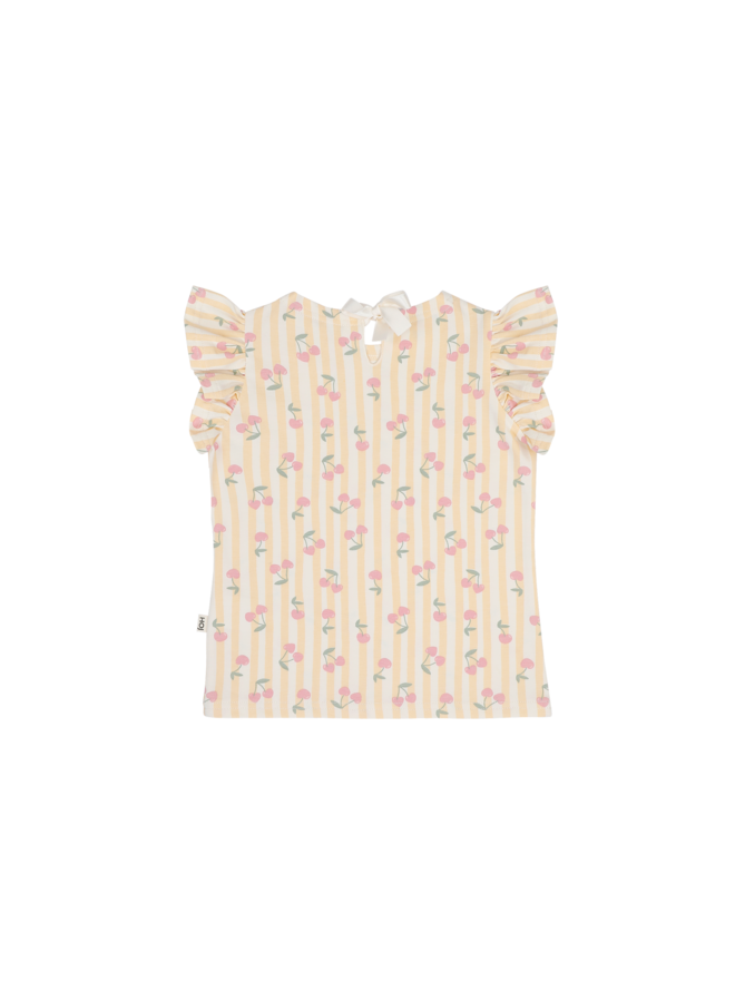 House of Jamie - Ruffled tee - Cherry party