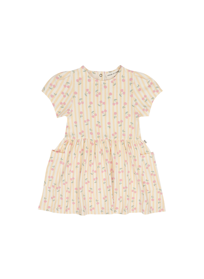 Relaxed pocket dress - Cherry party