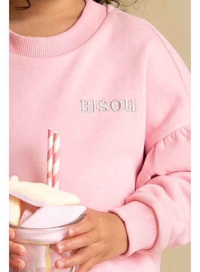 House of Jamie - Frill sweatshirt - Poppy peony