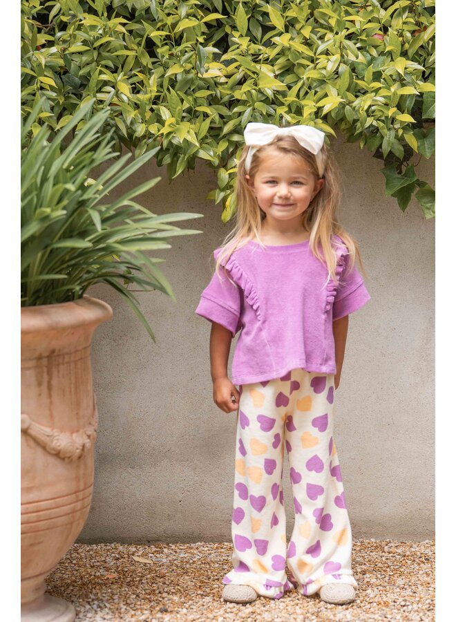 House of Jamie - Relaxed ruffled tee - Violet