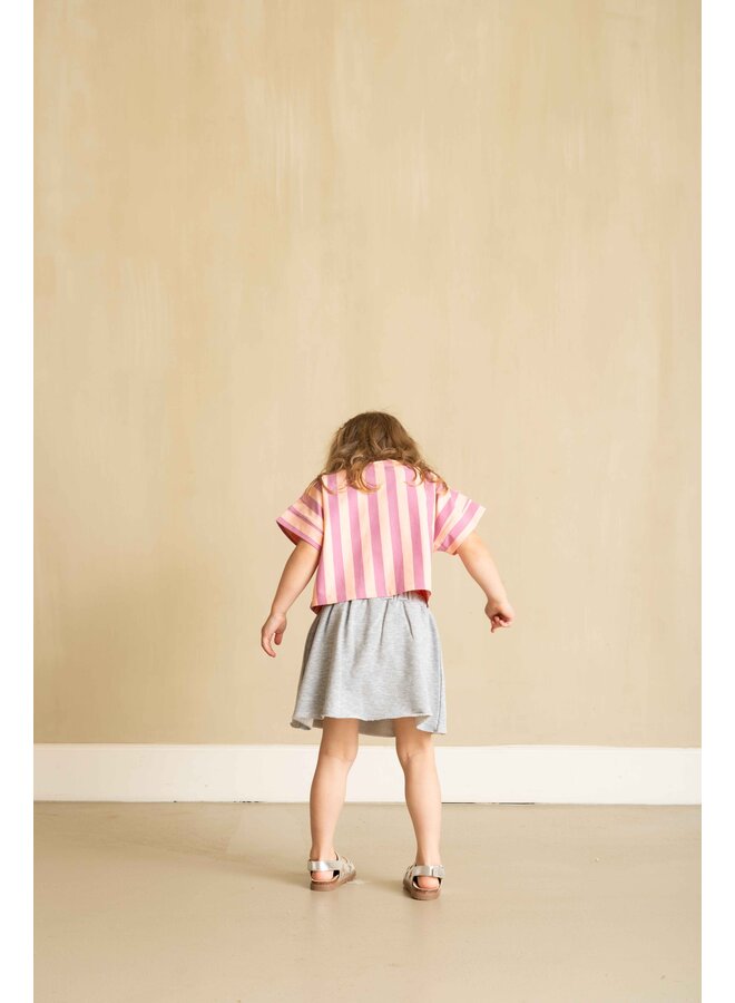 House of Jamie - Relaxed tee - Violet bellini stripes