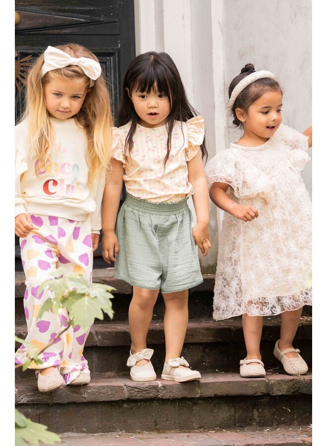 House of Jamie - Ruffled tee - Cherry party