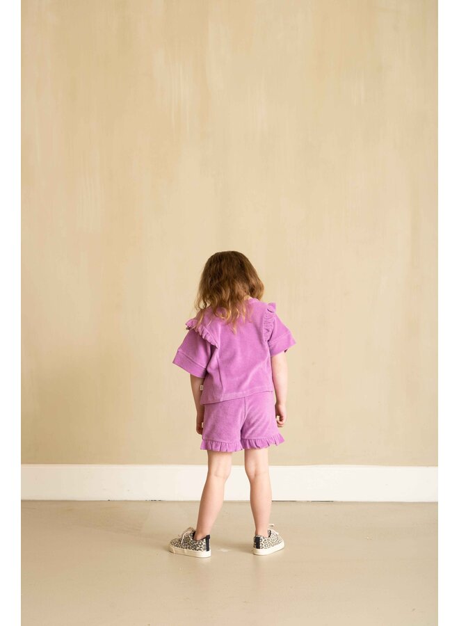 House of Jamie - Ruffled shorts - Violet