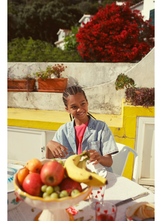 Piupiuchick - Sleeveless top - Pink w/ "amour" print