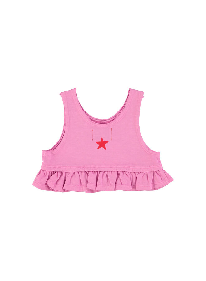Piupiuchick - Top - Pink w/ "peace" print