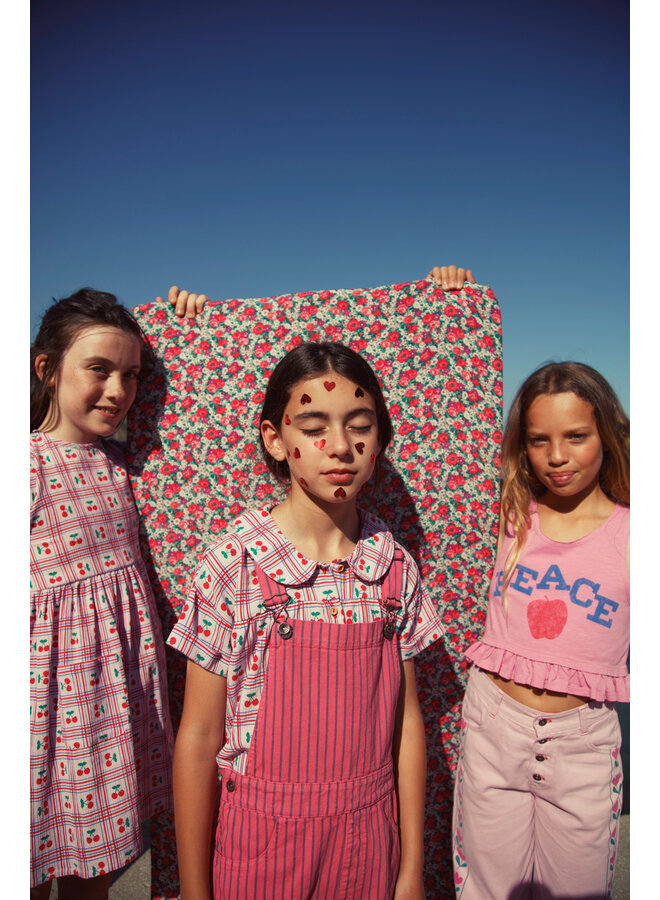 Piupiuchick - Top - Pink w/ "peace" print