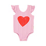 Piupiuchick - Sleeveless bodysuit - Lilac w/ red heart print