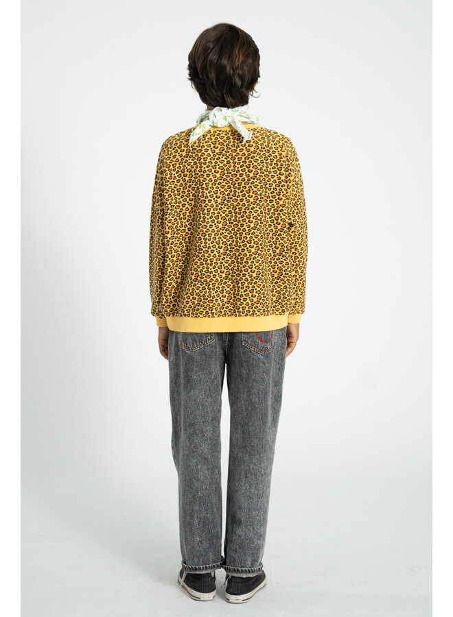 Piupiuchick - Sweatshirt - Mustard animal print