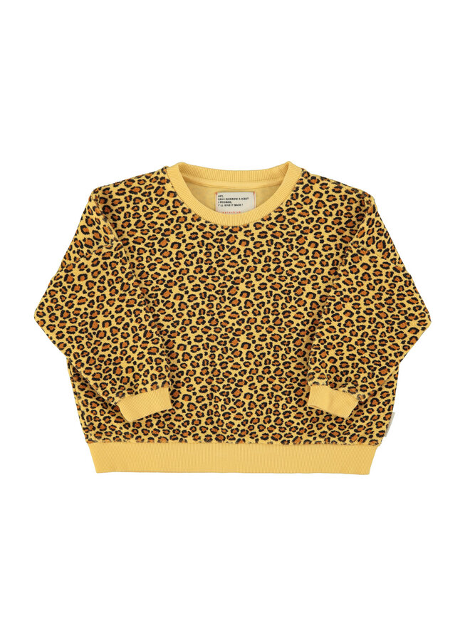 Piupiuchick - Sweatshirt - Mustard animal print
