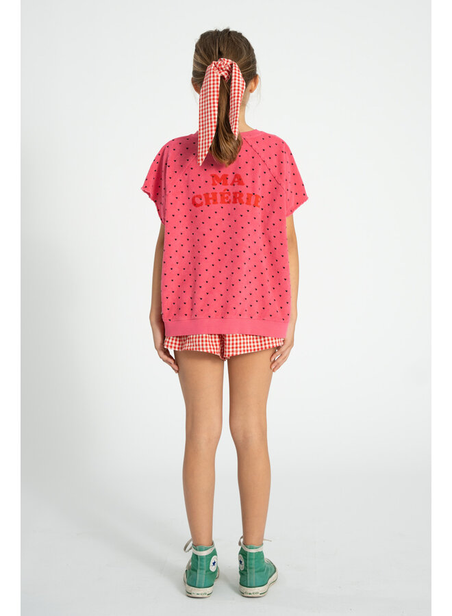 Piupiuchick - Sleeveless sweatshirt - Pink w/ cherry print